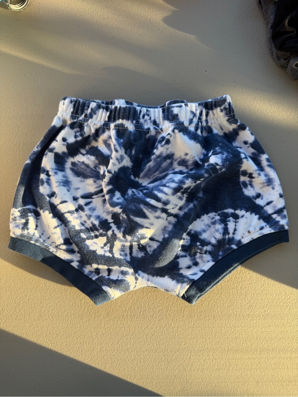 Harley-Davidson Navy & White Tie-Dye Shorts
